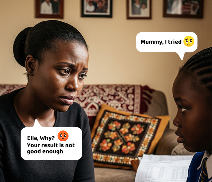 Mother and daughter conversation
